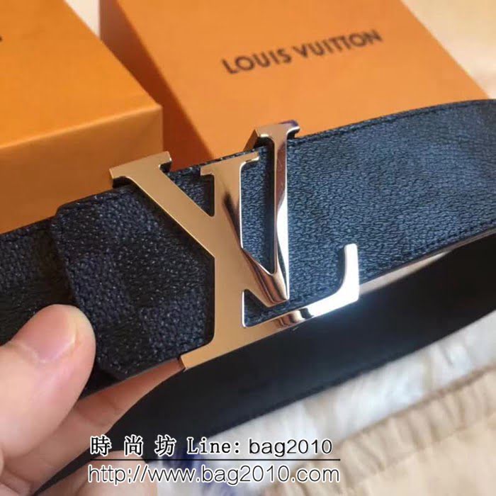 路易威登LV MADE in S ain 原單水貨 M9210藍格 高端男士皮帶 LHG1057